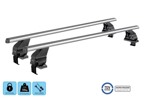 Menabo Omega aluminiu XL Suport de acoperiș încuiabil KIT03G