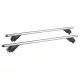 Menabo Tiger XL 130 cm bare de plafon din aluminiu din aluminiu pe bare longitudinale și pe șine de plafon pentru mașini cu încuietoare