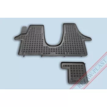   Rezaw covorașe de cauciuc negre Volkswagen TRANSPORTER T5 CAR. 2003-2015, T6 2015-2019, T6.1 2019-