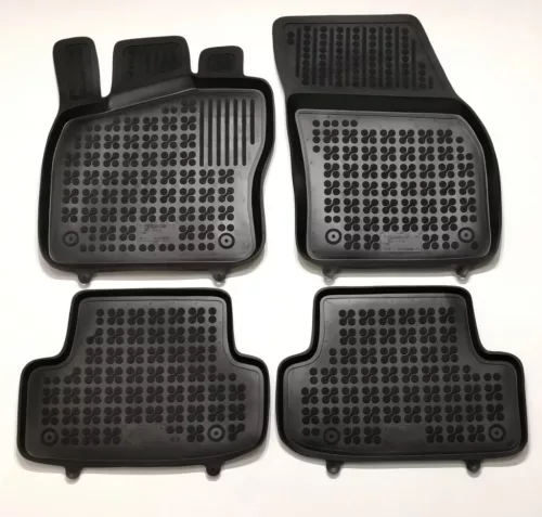 Rezaw covorașe de cauciuc negre Volkswagen T-ROC 2017-, T-ROC R 2019-(200123)