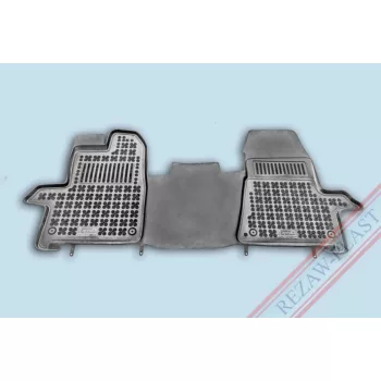   Rezaw covoare auto negre FORD TRANSIT CUSTOM Van cu 2 locuri cu două scaune individuale, față, Veze
