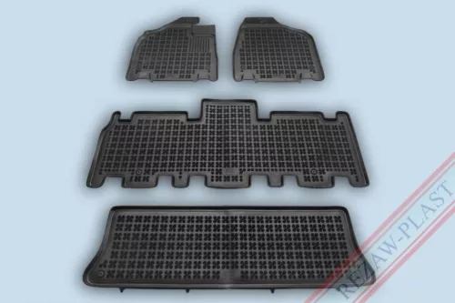Rezaw covoare auto negre Kia CARNIVAL II 7 locuri 2005 - 2014