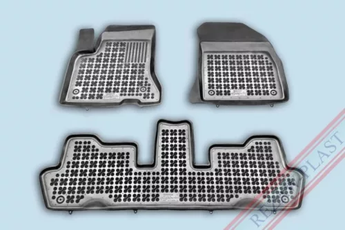 Rezaw covorașe de cauciuc negre Citroen C4 Grand Picasso I Minivan 2006-2013 (201210)