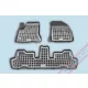 Rezaw covorașe de cauciuc negre Citroen C4 Grand Picasso I Minivan 2006-2013 (201210)