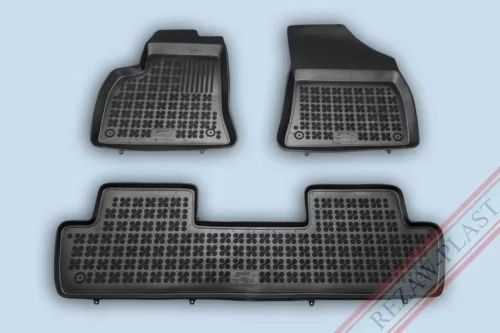 Rezaw covorașe de cauciuc negre Peugeot 5008 I Minivan 2009-2017 (201307)