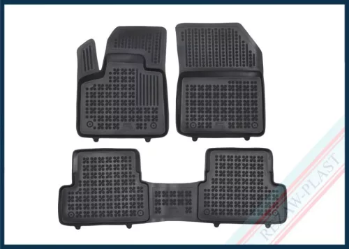Rezaw covorașe de cauciuc negre Peugeot 3008 II 2020 -(PHEV is)