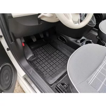   Rezaw covoare auto negre FIAT 500 hybrid 2020- (nu este bun pentru electric)(201522)