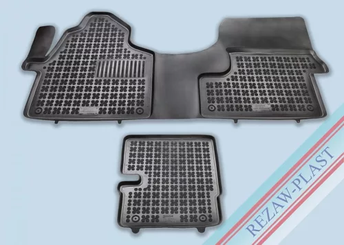 Rezaw covoare auto negre MERCEDES Sprinter III Van Vezető oldalon extra erősítés, 2 locuri vál