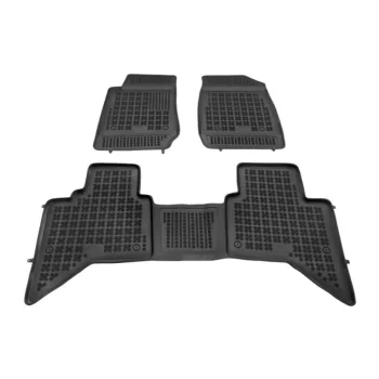  Rezaw covoare auto negre Isuzu D - MAX III 2020 -(4 uși, versiune cu cabină dublă)