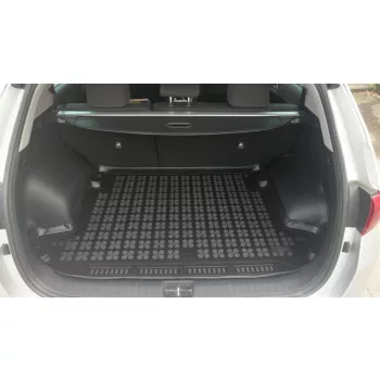   Rezaw covorașe negre din cauciuc pentru portbagaj Kia Sportage IV SUV cu tavă superioară, înainte și după facelift