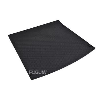   Eco negru cauciuc covorașe pentru portbagaj kb 1 cm peremmel Audi Q7 I SUV 2006-2015