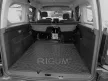 Eco tavă de portbagaj din cauciuc neagră kb 1 cm cu margine Opel Combo 2018- cu 5 locuri versiune - L2