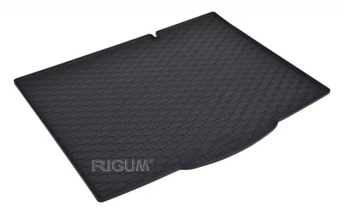 Eco tavă de portbagaj din cauciuc neagră kb 1 cm cu margine FORD Focus HB 2018- cu roată ajutătoare