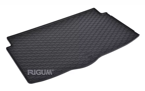 Eco negru cauciuc covorașe pentru portbagaj kb 1 cm perem cu HYUNDAI i20 HB 2020-(410105)