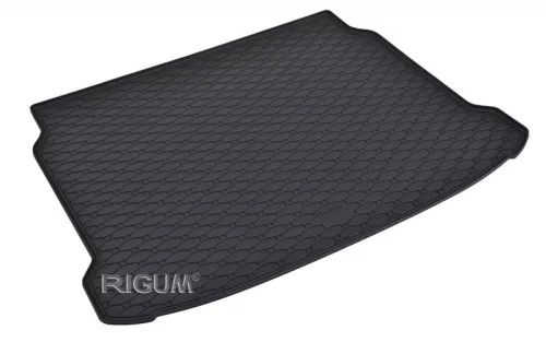 Eco negru cauciuc covorașe pentru portbagaj kb 1 cm perem cu Mazda 3 HB 2019-