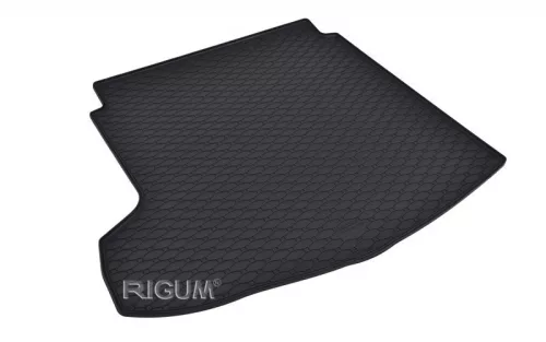 Eco negru cauciuc covorașe pentru portbagaj kb 1 cm perem cu Mazda 3 SDN 2019-