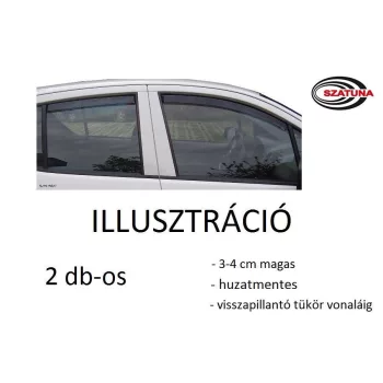   Sporty 2 mai multe bucăți Deflector de vânt Dacia Logan 4 usi 2004-2012, Dacia Logan MCV 5 usi 2004-2012 (F0015)