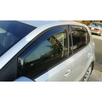   Szatuna VOLKSWAGEN Polo Szatuna Deflector de vânt set față+spate pe geam, 4 buc. 5 2009-2017
