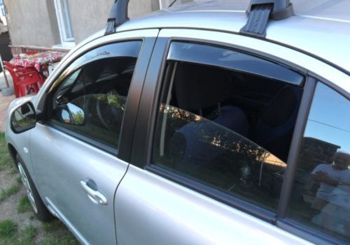 Szatuna Nissan Micra Szatuna deflector set pentru lunetă față + spate, 4Pe bucăți 5 2010-2016