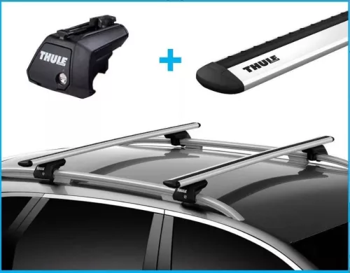 Thule WingBar Evo aluminiu cu bare longitudinale Suport de acoperiș (7104 7113)