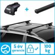 Thule SquareBar new negre oțel cu bare longitudinale Suport de acoperiș (7104 712100)