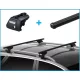 Thule SquareBar new negre oțel cu bare longitudinale Suport de acoperiș (7104 712200)